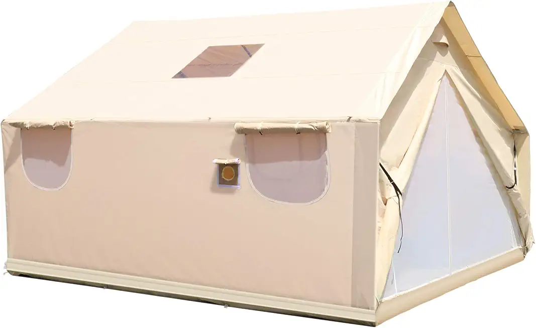 Happybuy Canvas Wall Tent - Luxury Glamping Tent for Family Camping