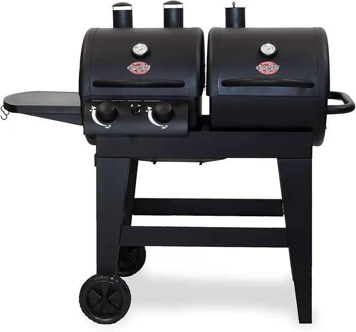 Char-Griller Dual-Function 2-Burner Grill & Smoker - Model E5030