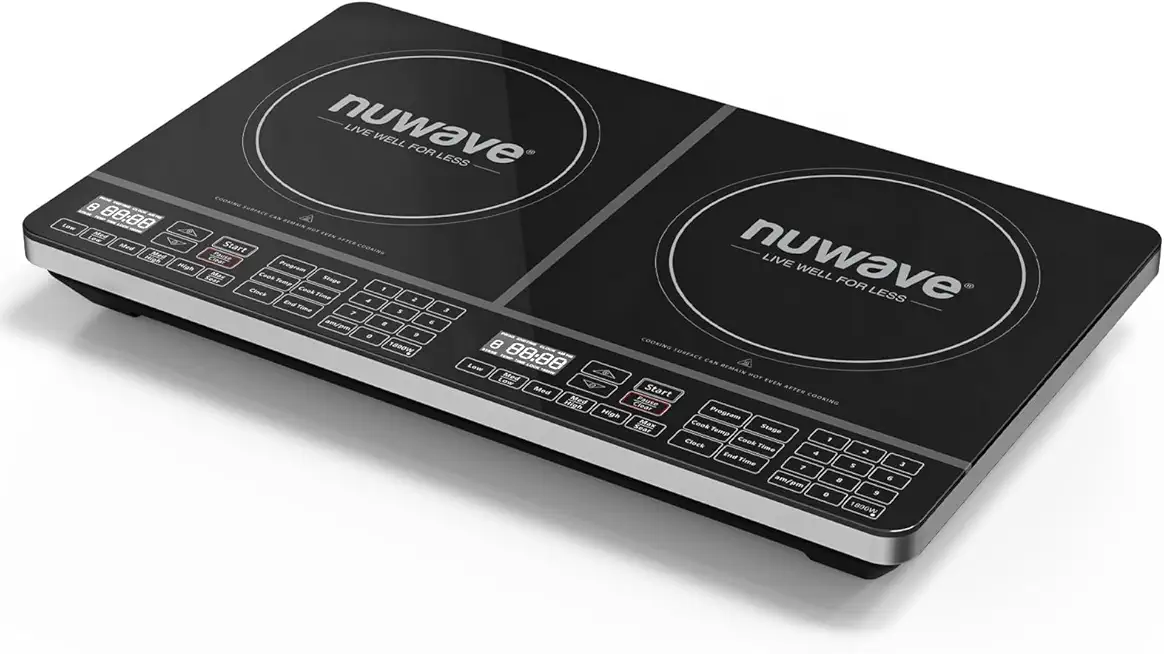 Nuwave PIC Double 1800W Portable Induction Cooktop with Dual Coils