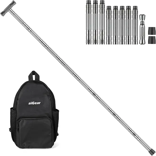 aiGear Tactical Walking Stick Outdoor Hiking Stick Trekking Poles for Outdoor Adventures, Trekking, Survival Hiking