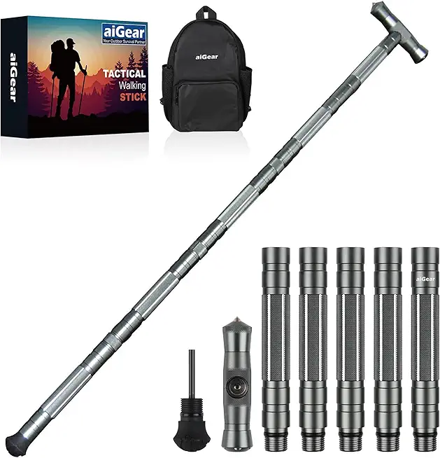 aiGear Tactical Stick Hiking Walking Staff
