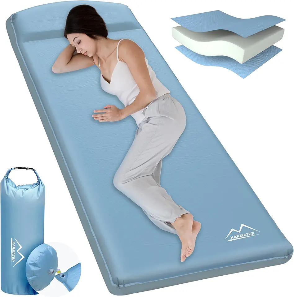 INVOKER 5.12 Camping Sleeping Pad - Ultralight Inflatable Camping Mat